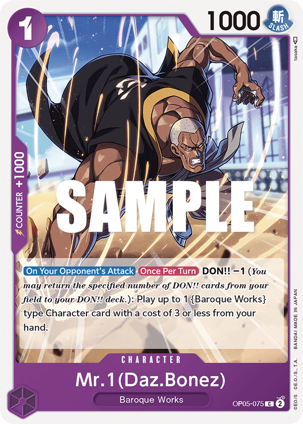 Mr 1 (Daz Bonez) (Character) (OP05-075) (C)