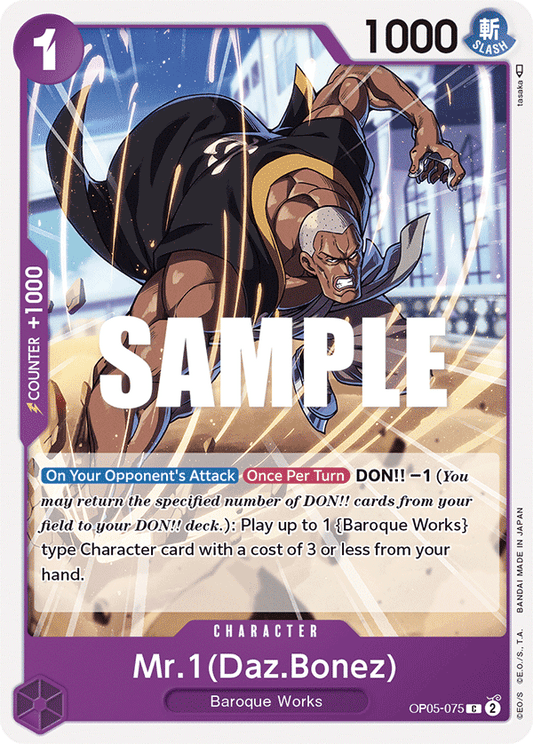 Mr 1 (Daz Bonez) (Character) (OP05-075) (C)