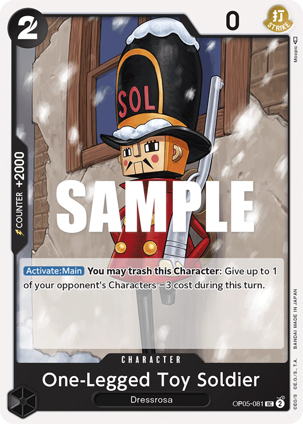 One-Legged Toy Soldier (Character) (OP05-081) (UC)