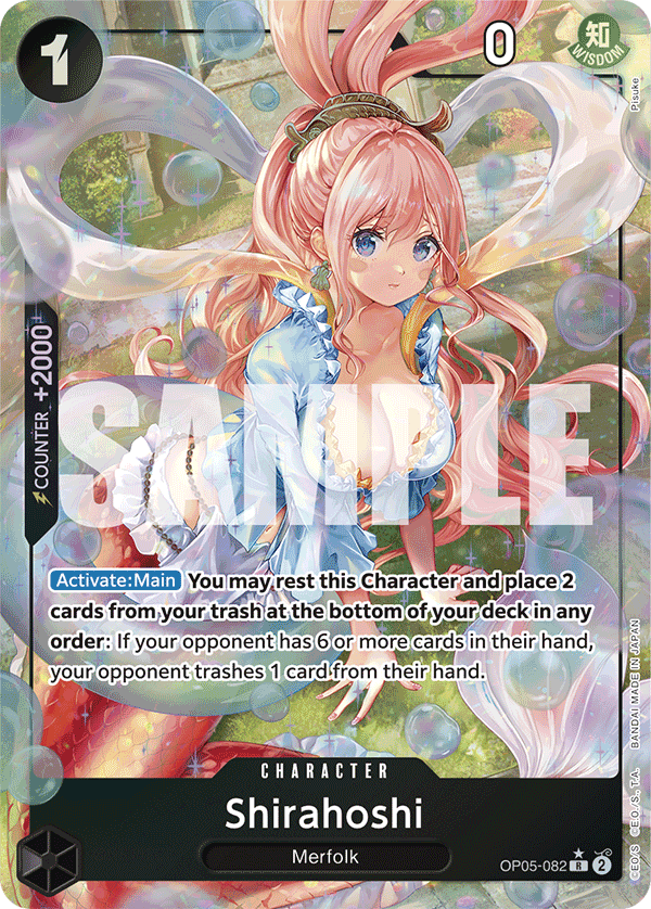 Shirahoshi (Character) (OP05-082) (PRB01 Reprint) (R) (Alternate Art)