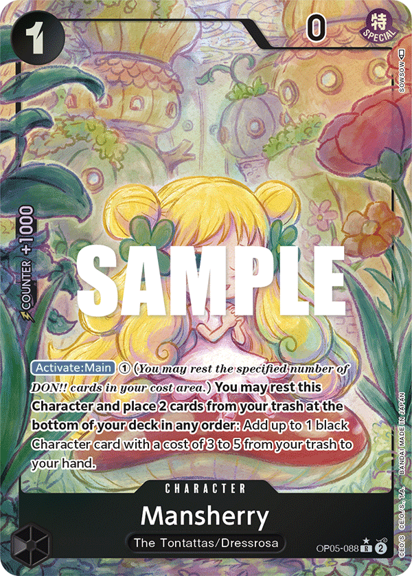 Mansherry (Character) (OP05-088) (R) (Alternate Art)