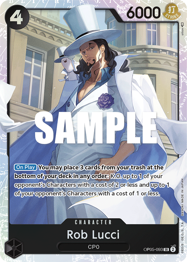 Rob Lucci (Character) (OP05-093) (SR)