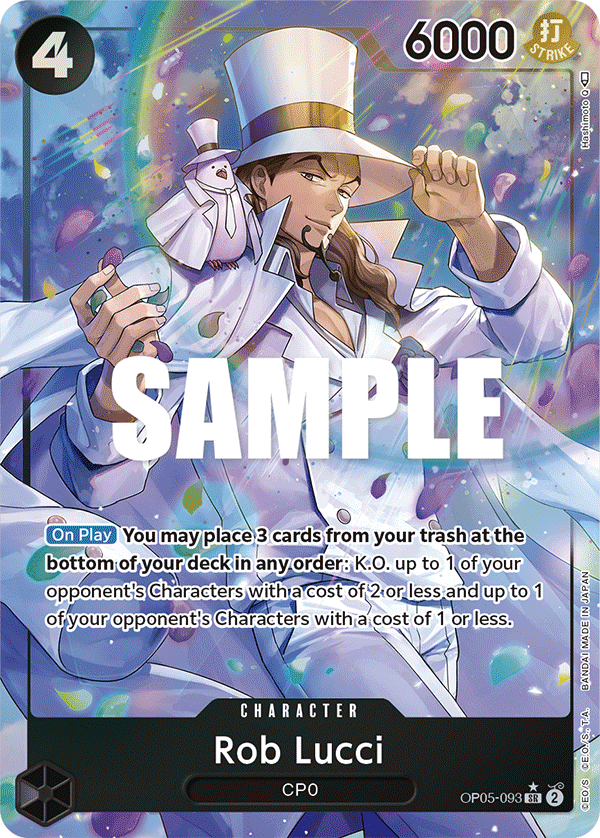 Rob Lucci (Character) (OP05-093) (SR) (Alternate Art)
