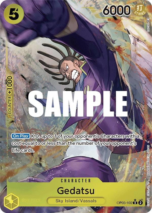 Gedatsu (Character) (OP05-102) (R) (Alternate Art)