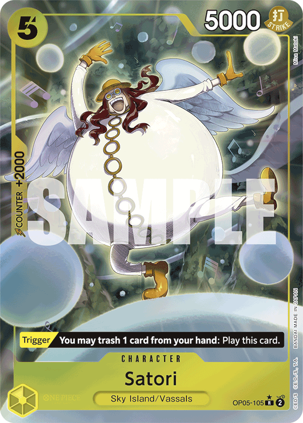 Satori (Character) (OP05-105) (PRB01 Reprint) (R) (Full Art)