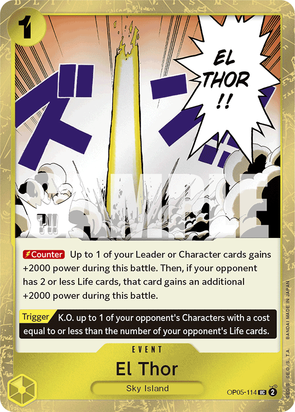 El Thor (Event) (OP05-114) (PRB01 Reprint) (UC) (Jolly Roger Stamped)