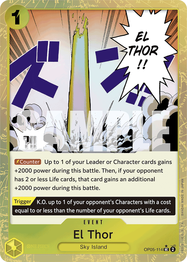 El Thor (Event) (OP05-114) (PRB01 Reprint) (UC) (Textured Foil)