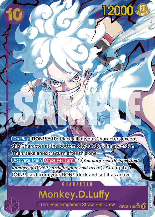 Monkey D Luffy (Character) (OP05-119) (PRB01 Reprint) (SEC) (Alternate Art)