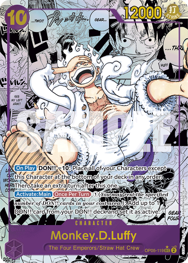 Monkey D Luffy (Character) (OP05-119) (PRB01 Reprint) (SEC) (Manga Parallel)