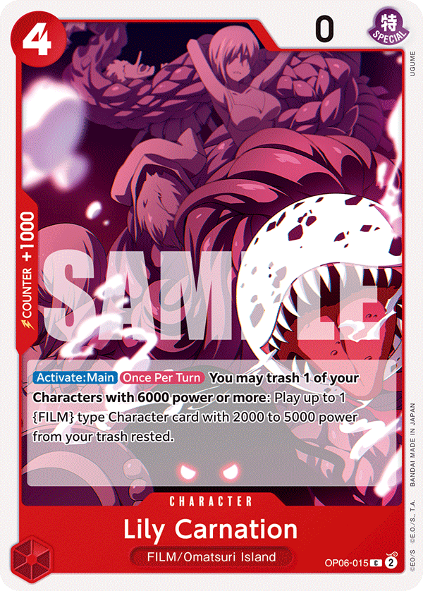 Lily Carnation (Character) (OP06-015) (C)