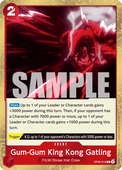 Gum-Gum King Kong Gatling (Luffy Deck) (Event) (OP06-018) (R) (Learn To Play Reprint)