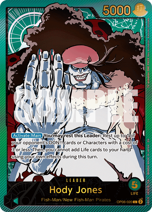 Hody Jones (Leader) (OP06-020) (Alternate Art) (GOLD)