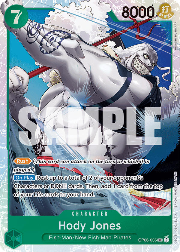 Hody Jones (Character) (OP06-035) (SR)
