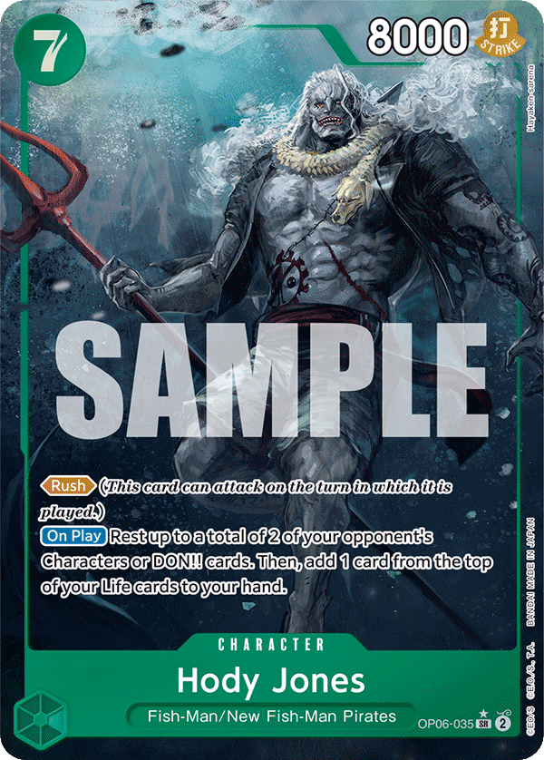 Hody Jones (Character) (OP06-035) (SR) (Alternate Art)