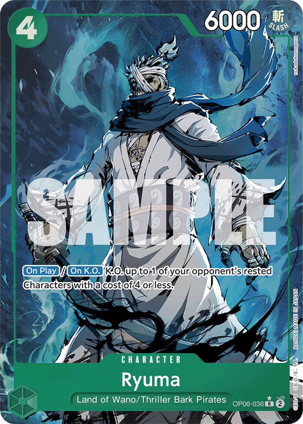Ryuma (Character) (OP06-036) (PRB01 Reprint) (R) (Alternate Art)