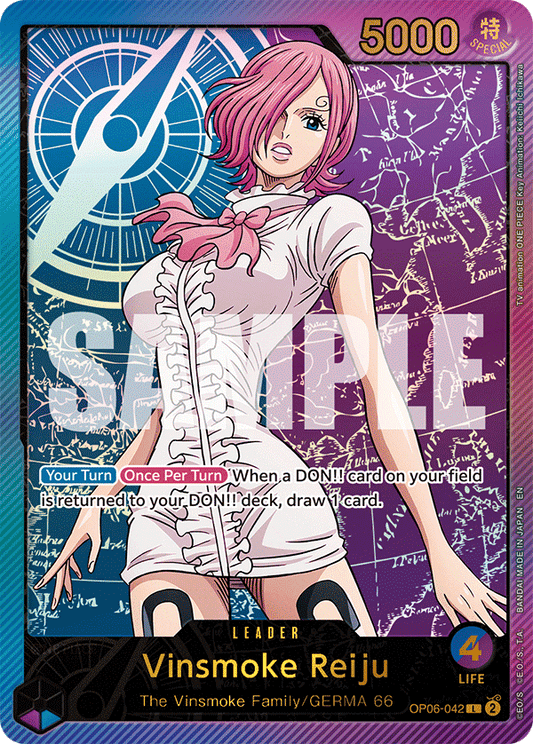 Vinsmoke Reiju (Leader) (OP06-042) (Alternate Art) (GOLD)