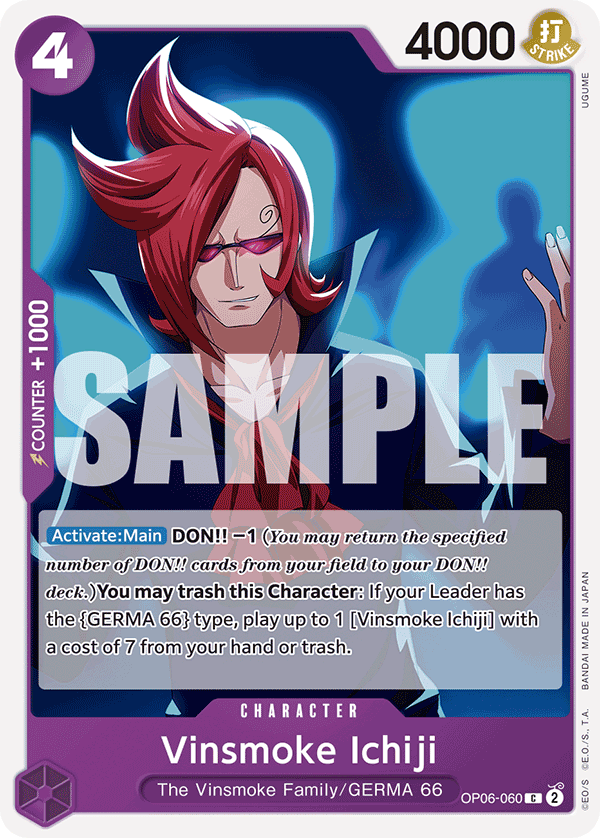 Vinsmoke Ichiji (Character) (OP06-060) (PRB01 Reprint) (C)