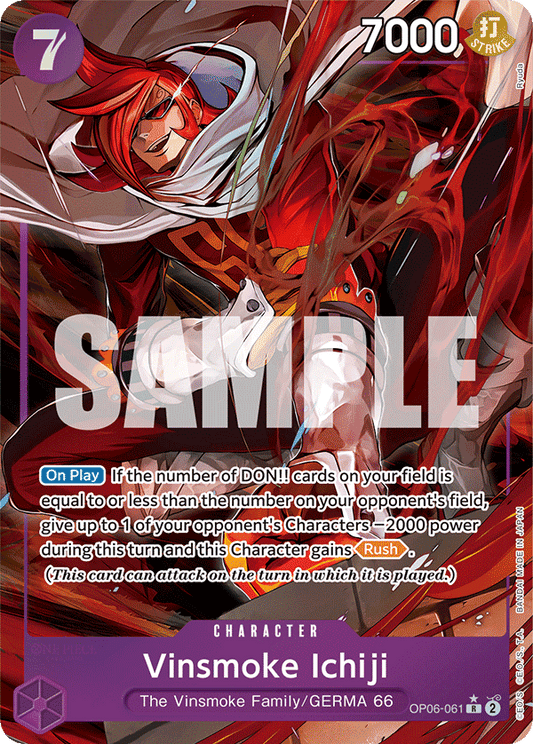 Vinsmoke Ichiji (Character) (OP06-061) (R) (Alternate Art)
