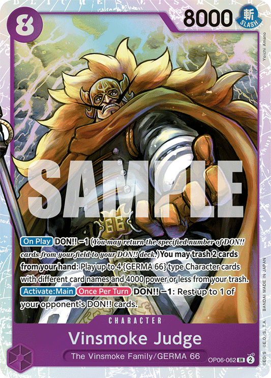 Vinsmoke Judge (Character) (OP06-062) (SR)