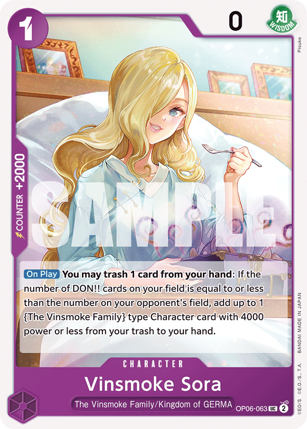 Vinsmoke Sora (Character) (OP06-063) (UC)