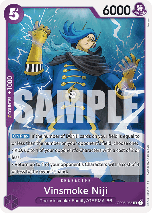 Vinsmoke Niji (Character) (OP06-065) (PRB01 Reprint) (R)