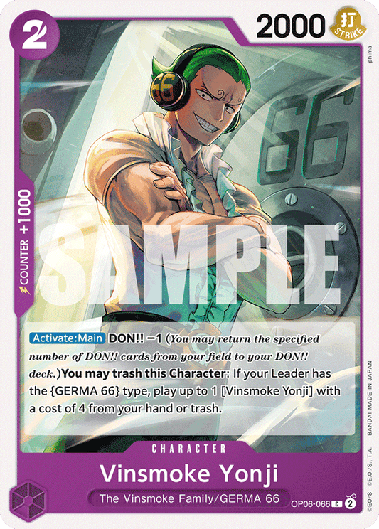 Vinsmoke Yonji (Character) (OP06-066) (C)