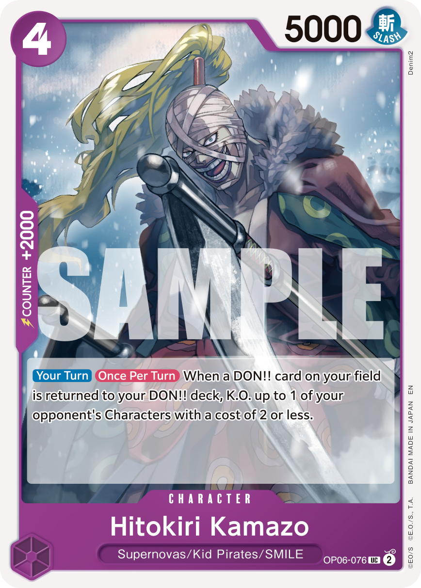 Hitokiri Kamazo (Character) (OP06-076) (UC) (NON-FOIL) (PRB02)