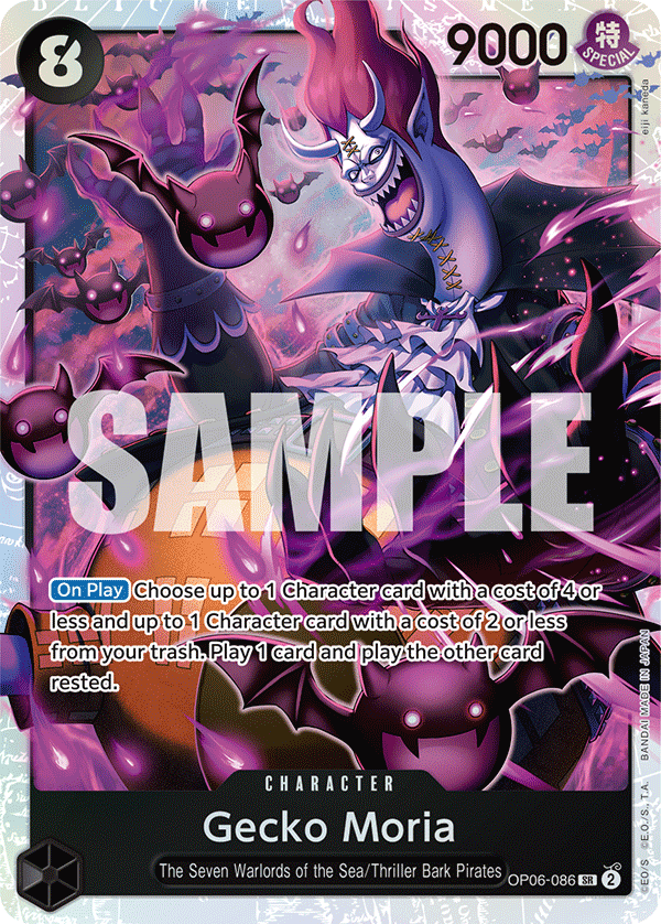 Gecko Moria (Character) (OP06-086) (SR)