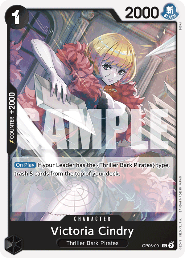 Victoria Cindry (Character) (OP06-091) (PRB01 Reprint) (UC)