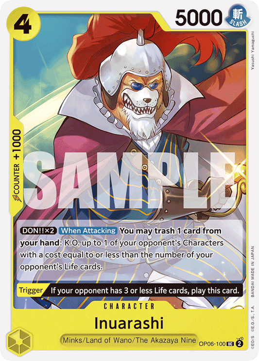Inuarashi (Character) (OP06-100) (PRB01 Reprint) (UC)
