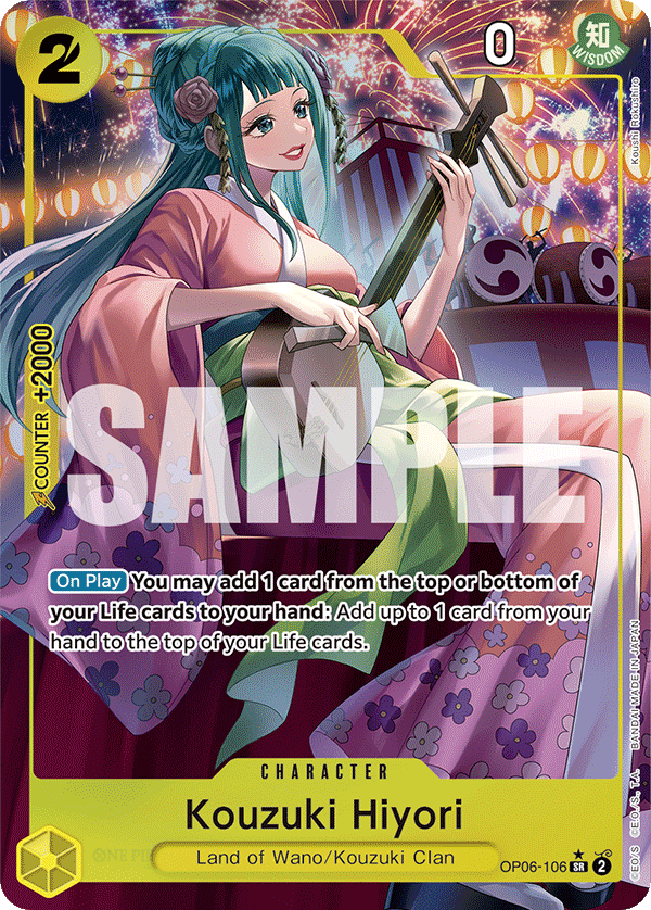 Hiyori (Character) (OP06-106) (SR) (Alternate Art)