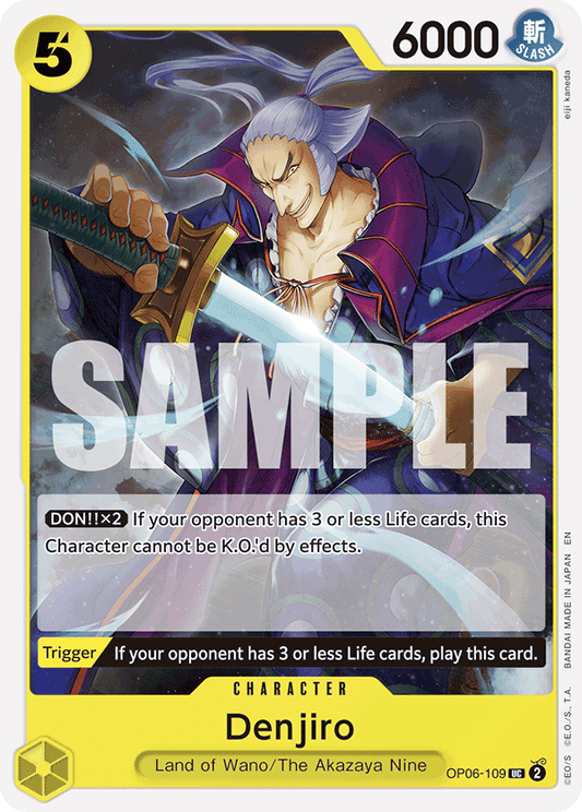 Denjiro (Character) (OP06-109) (ST28 Reprint) (UC)