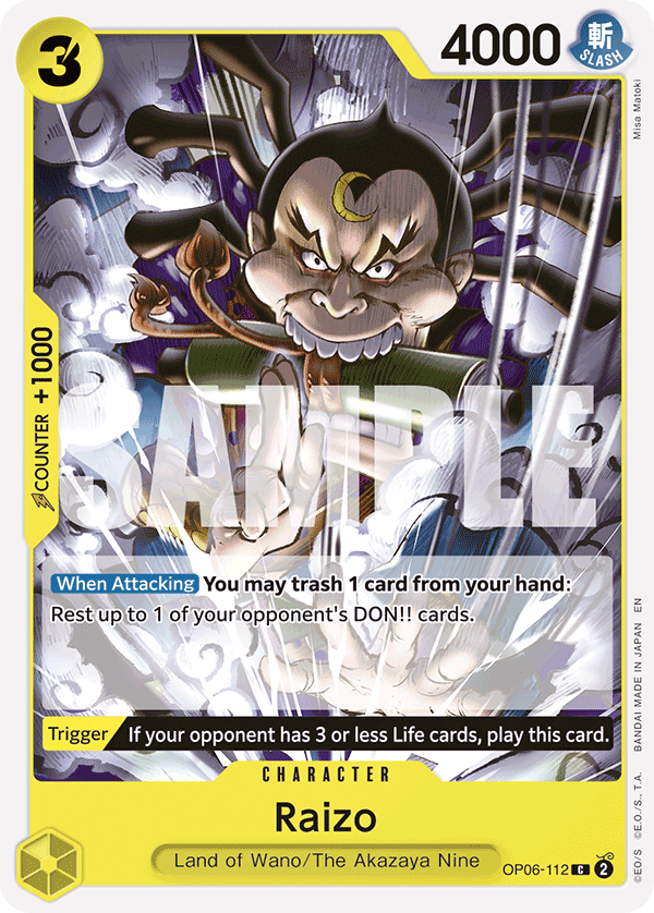 Raizo (Character) (OP06-112) (ST28 Reprint) (C)