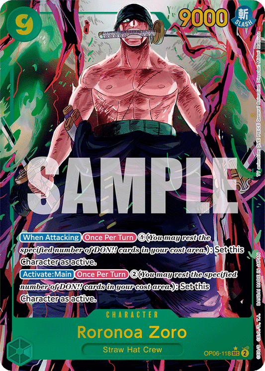Roronoa Zoro (Character) (OP06-118) (SEC) (Alternate Art)