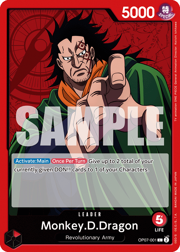 Monkey D Dragon (Leader) (OP07-001) (C)