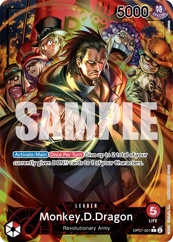 Monkey D Dragon (Leader) (OP07-001) (Alternate Art)