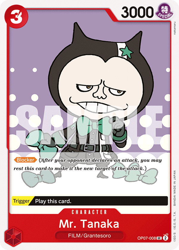 Mr Tanaka (Character) (OP07-008) (UC)