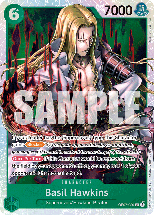 Basil Hawkins (Character) (OP07-029) (SR)