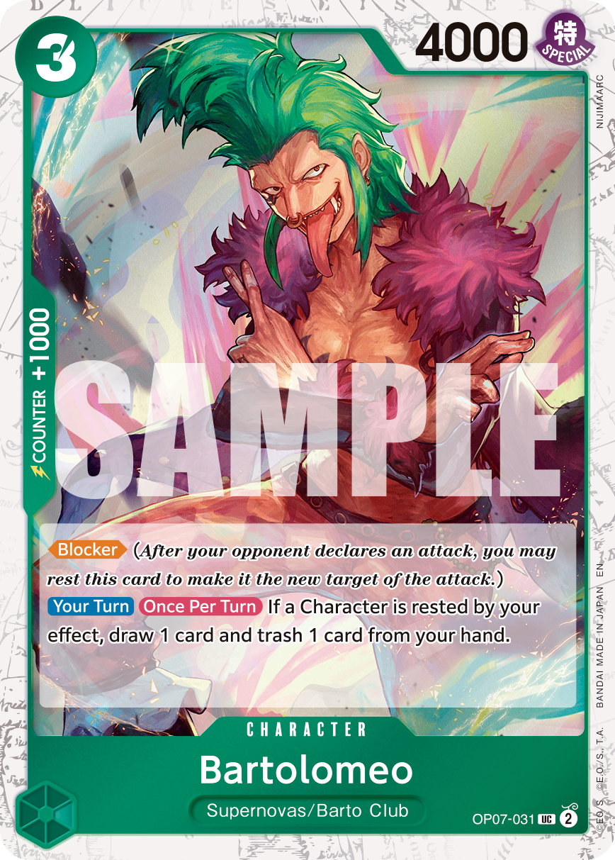 Bartolomeo (Character) (OP07-031) (UC) (FOIL) (PRB02)