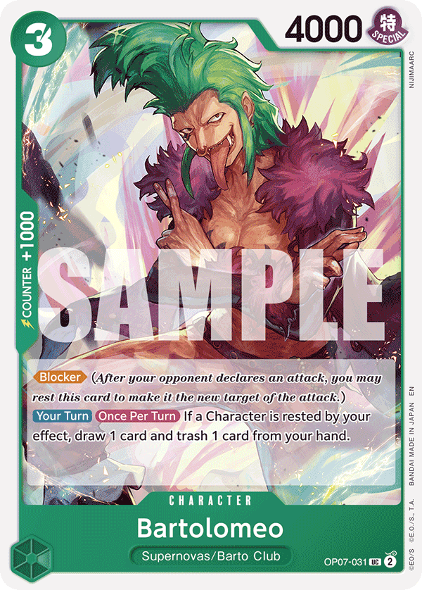 Bartolomeo (Character) (OP07-031) (ST24 Reprint) (UC)