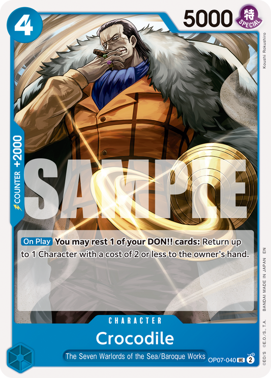 Crocodile (Character) (OP07-040) (UC) (NON-FOIL) (PRB02)