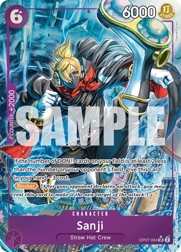 Sanji (Character) (OP07-064) (SR) (Alternate Art)