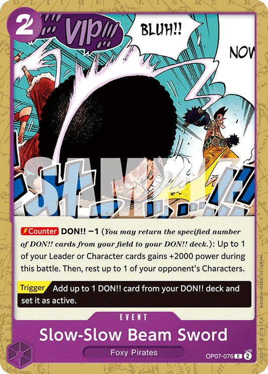Slow-Slow Beam Sword (Event) (OP07-076) (C)