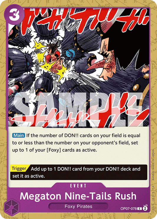 Megaton Nine-Tails Rush (Event) (OP07-078) (C)