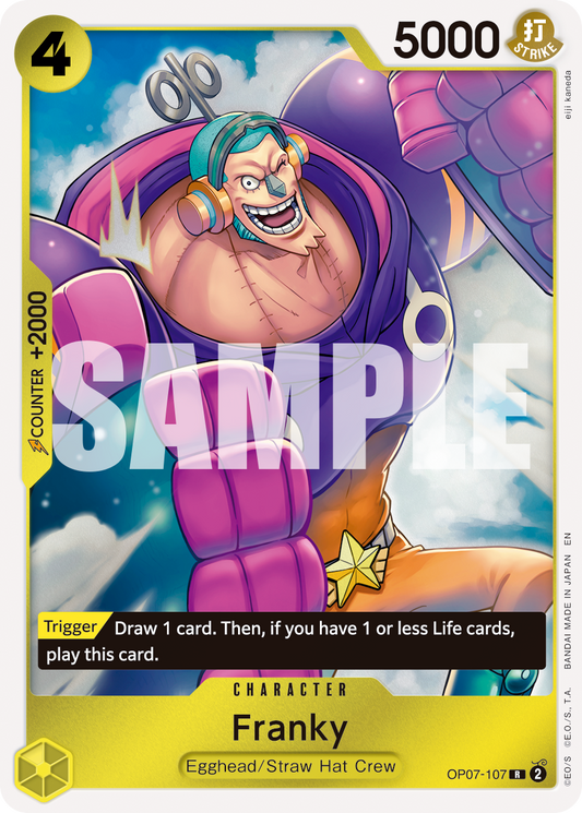Franky (Character) (OP07-107) (R) (FOIL) (PRB02)
