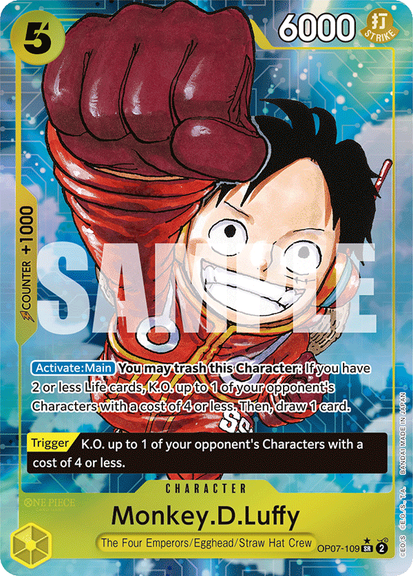 Monkey D Luffy (Character) (OP07-109) (SR) (Alternate Art)
