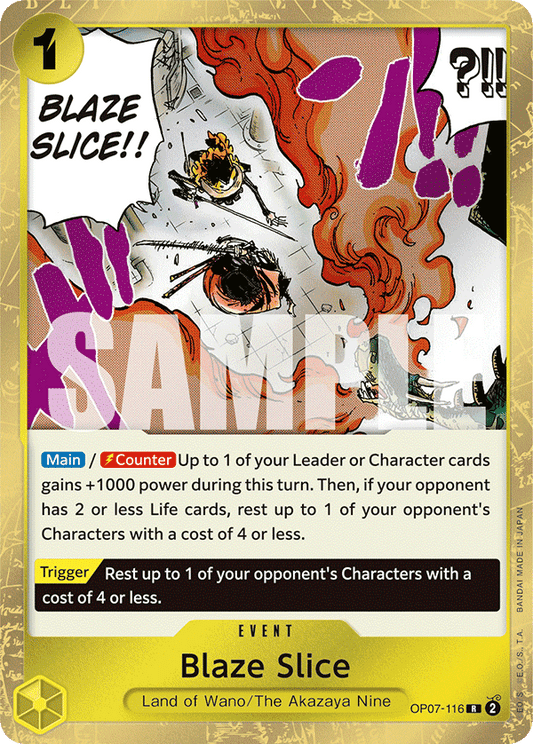 Blaze Slice (Event) (OP07-116) (R)