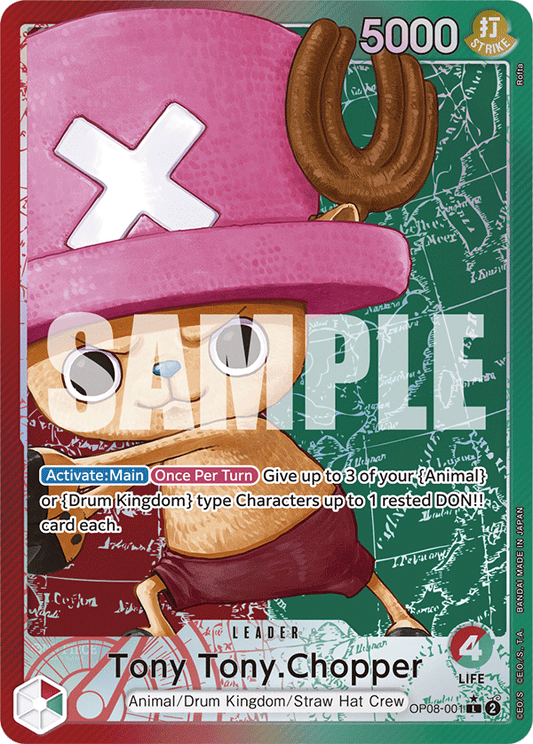 Tony Tony Chopper (Leader) (OP08-001) (Alternate Art)