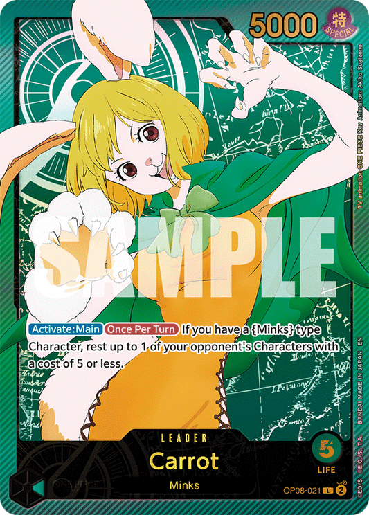 Carrot (Leader) (OP08-021) (Alternate Art) (GOLD)