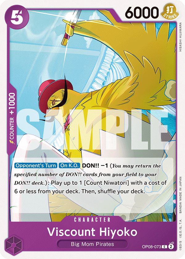 Viscount Hiyoko (Character) (OP08-073) (C)